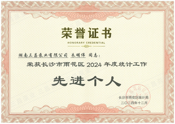 雨花区2024年度统计工作先进个人 雨花区2024年度统计工作先进个人